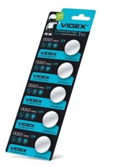 Батарейки літієві Videx CR 2025 / 5 BL