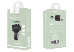 АЗП HOCO Z15A QC3.0 (2xUSB+1xUSB-C, 4.8A) black