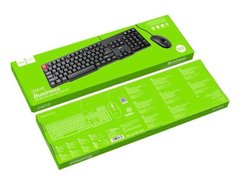 Набір офісний клавиатура + миша HOCO GM16 (RU/ENG) black