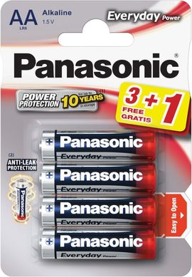 Батарейки Panasonic Everyday Power LR6, AA (4/48) BL