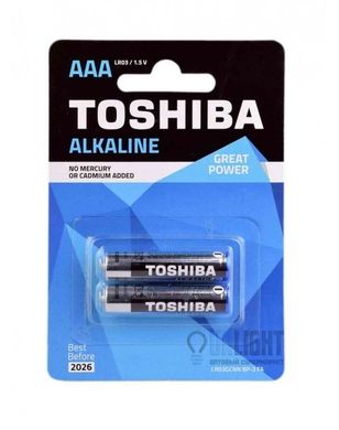 Батарейки Toshiba Alkaline LR03, AAA (2/24) BL
