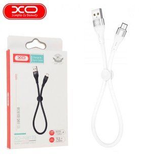 Кабель microUSB XO NB179, 2.4A, 0.25m., black