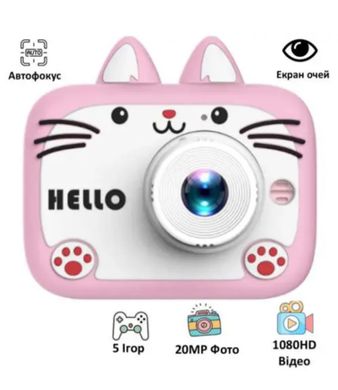 Дитяча фотокамера X900 Cat, pink