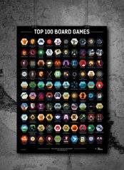 Скретч-постер. Топ 100 настільних ігор (Top 100 Board Games)