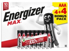 Батарейки Energizer Max LR03, AAA (8/96) BL