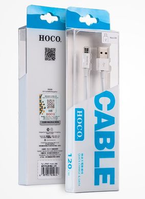 Кабель microUSB HOCO UPM01, white