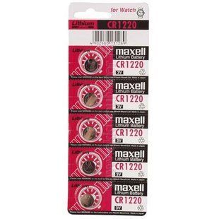 Батарейки літієві Maxell CR 1220, 3V 5 BL