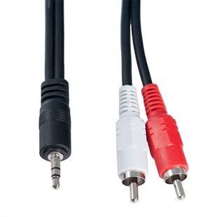 Кабель Atcom Jack3.5 - 2RCA, 5m. (Audio - 2 тюльпана) (10709)