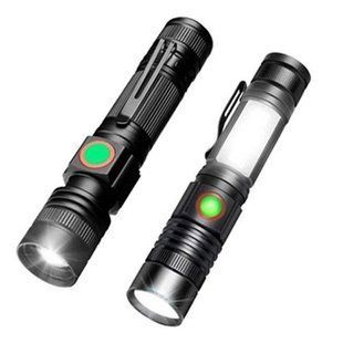 Ліхтар ручний 502-T6+COB, zoom, 1x18650, ЗП microUSB