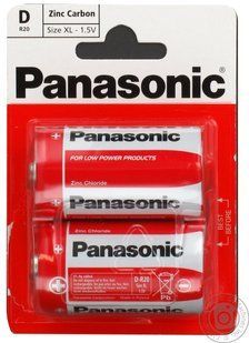 Батарейки Panasonic Special R20, D (2/24/120) (до 11.2025)