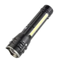 Ліхтар ручний P27 PM10-TG+COB, zoom, 1x18650, магніт, затискач, ЗП Type-C