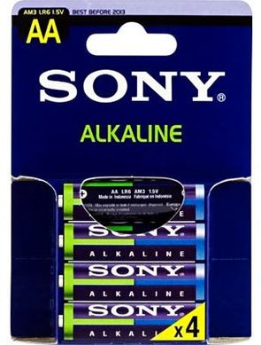 Батарейки Sony Alkaline LR6, AA (4/48) BL