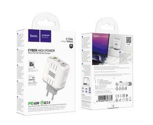 МЗП HOCO C139A Rock PD65W (1xUSB+2Type-C) White