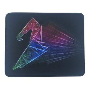 Килимок для миші 210x250mm. Абстракція чорний з боковою прошивкою (22844)