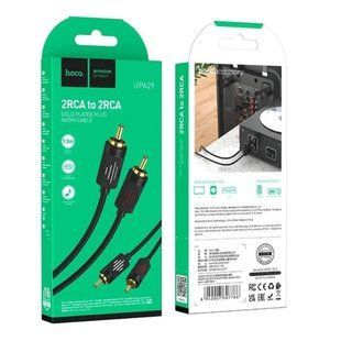 Кабель 2RCA - 2RCA HOCO UPA29, 1.5m., black