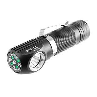 Ліхтар ручний Police W601-XPE, 3xAAA, затискач, компас