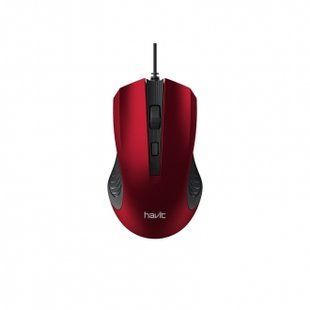 Миша дротова HAVIT HV-MS752 USB, black-red