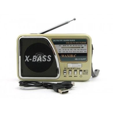 Радіоприймач XB-512 UTR MP3/FM/MicroSD/USB, 1x18650 (BL5C)