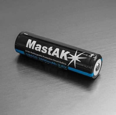 Акумулятор 18650 MastAK 2600mAh із захистом (Li-ion)