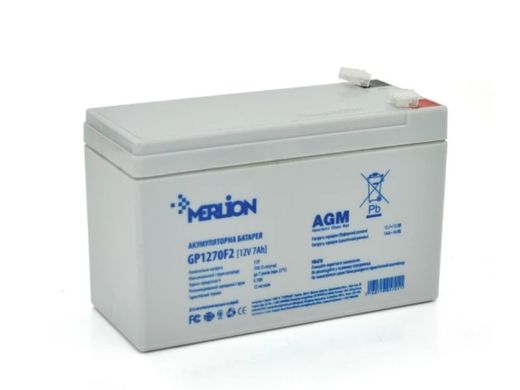 Акумулятор Merlion AGM GP1270F2 (12V, 7Ah) (151*65*95/100)