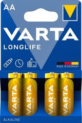 Батарейки Varta LongLife LR6, AA (4/80) BL