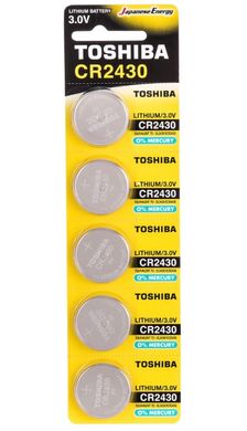 Батарейки літієві Toshiba CR 2430 / 5 BL