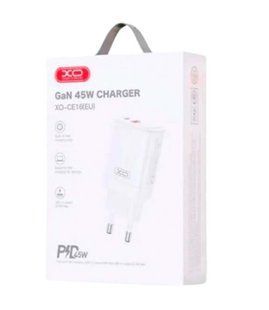 МЗП XO CE16 45W (1Type-C 45W+1USB 22.5W) White