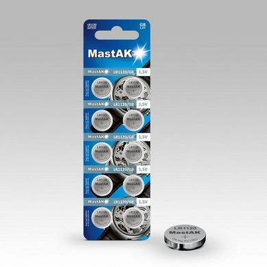 Батарейки для годинників MastAk AG 8 (381, LR1120) 10 BL