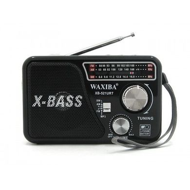 Радіоприймач XB-521 UTR MP3/FM/MicroSD/USB, 1x18650 (BL5C)