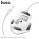 Миша дротова HOCO GM31 Overlord luminous USB, (1200-3600dpi), white-blue 10012143 фото 4