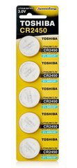 Батарейки літієві Toshiba CR 2450 / 5 BL