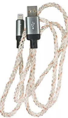 Кабель Lightning HOCO U112 Shine charging cable, 2.4A, 1m., gray