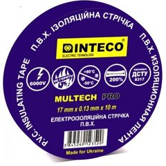 Ізоляційна стрічка синяя 10м. "INTECO" Multech Pro 1/10