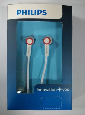 Навушники вакуумні Philips 7100 white-red
