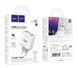 МЗП комплект HOCO C139A з кабелем Type-C-Type-C Rock PD65W (1xUSB,2xType-C) White 10011707 фото 1