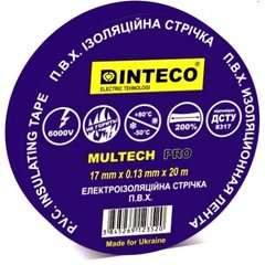 Ізоляційна стрічка синяя 20м. "INTECO" Multech Pro 1/10