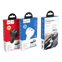 АЗП комплект HOCO Z36 Leader + microUSB, (2xUSB, 2.4A) black