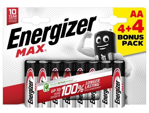 Батарейки Energizer Max LR6, AA (8/96) BL