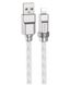 Кабель Lightning HOCO U113 Solid silicone charging cable (2.4A) 1.2m., silver 10010520 фото 4