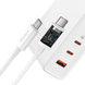 МЗП комплект Baseus GaN5 Pro з кабелем Type-C to Type-C Fast Charger 2C+U 140W EU 1m. White 10012265 фото 4