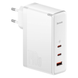 МЗП комплект Baseus GaN5 Pro з кабелем Type-C to Type-C Fast Charger 2C+U 140W EU 1m. White 10012265 фото 2