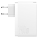 МЗП комплект Baseus GaN5 Pro з кабелем Type-C to Type-C Fast Charger 2C+U 140W EU 1m. White 10012265 фото 3