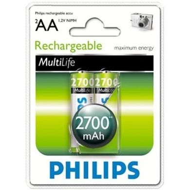 Акумулятор Philips MultiLife Ni-MH R6 (2700mAh) 2шт.