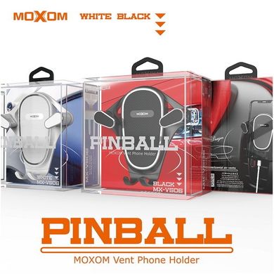 Автотримач Moxom VS06 Pinball Air, затискний, black