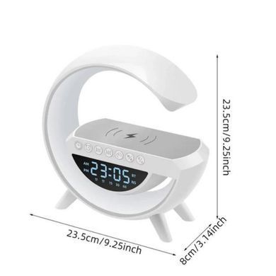 Light Sound Machine BT-3401, RGB нічник, годинник, бездротова зарядка, Bluetooth колонка