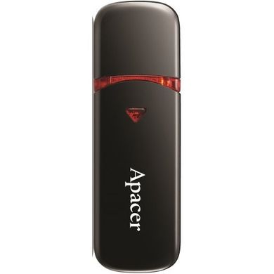 Накопичувач Apacer AH333 64GB USB 2.0 Black/Red (AP64GAH333B-1)