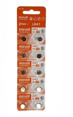 Батарейки для годинників Maxell LR41 (392, AG 3) 10 BL