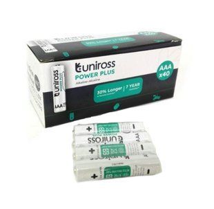 Батарейки Uniross Alkaline Power Plus LR03, AAA (4/40)