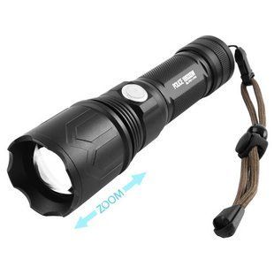 Ліхтар ручний P511-P50, zoom, 1x18650, індикація заряду, заряд від microUSB