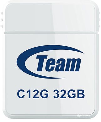 Накопичувач Team C12G 32GB USB 2.0 White (TC12G32GW01)